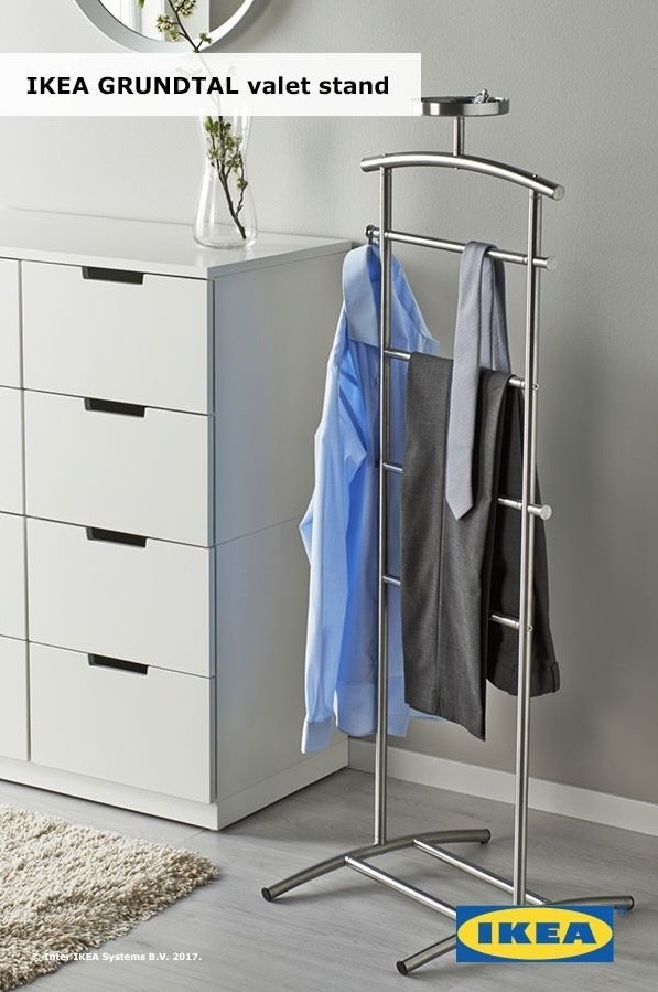 IKEA GRUNDTAL Stainless Valet Stand