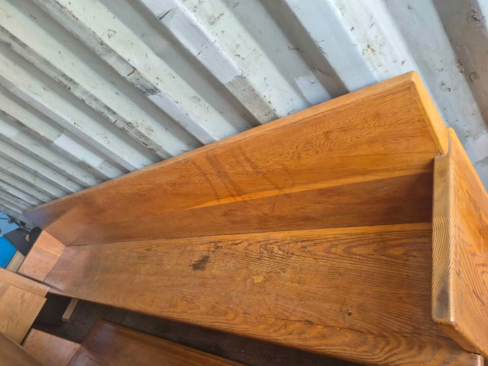 Vintage Wooden Church Pews - photo 2