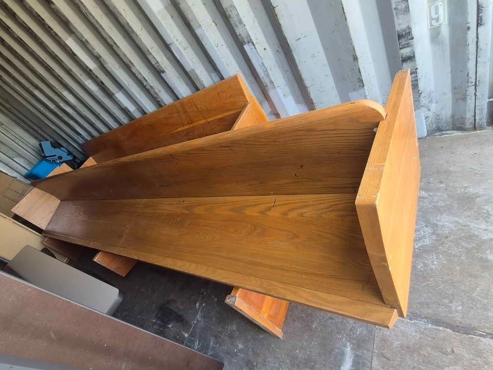 Vintage Wooden Church Pews - photo 4