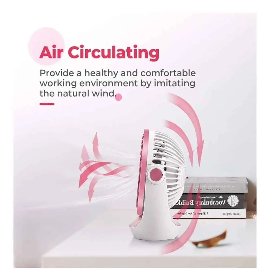 Desk Fan Table Fan 5'' with Strong Airflow image indicator(3)
