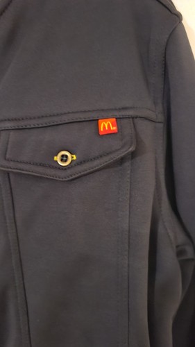 McDonalds Apparel Dark Gray Zip Up Jacket Size Medium Regular - photo 4