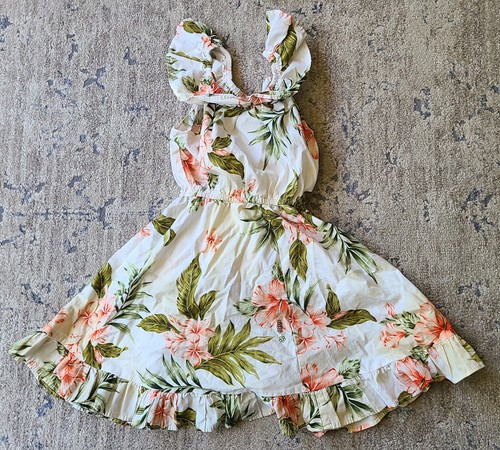 Girls Hawaiian Floral Dress Size 6 Made in Hawaii USA - photo 4