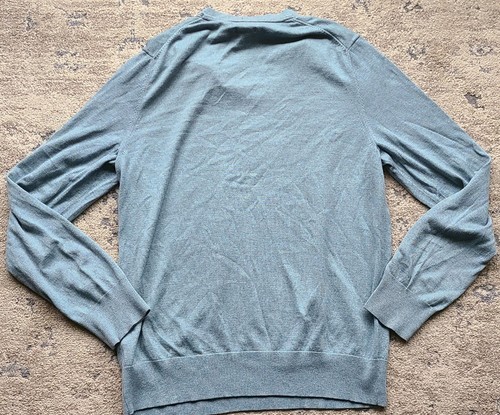 Banana Republic Men Blue Green Silk Cashmere Sweater Size L - photo 4
