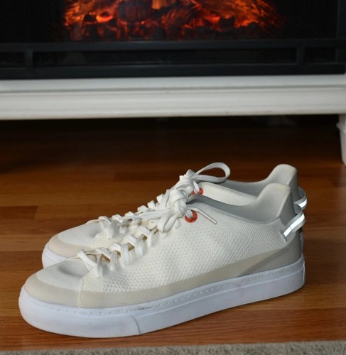 SWIMS Men Off White Mesh Sneakers SZ 10