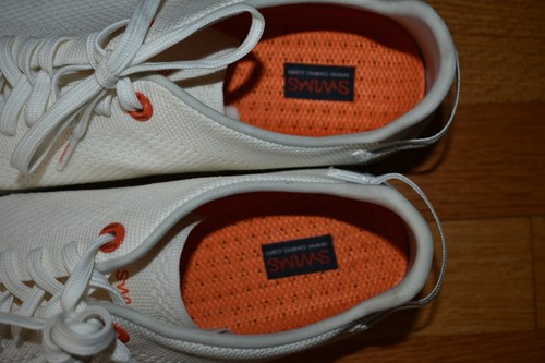 SWIMS Men Off White Mesh Sneakers SZ 10 - photo 3