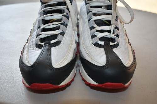 Nike Youth Red Gray White Air Max 95 SZ 6 - photo 2