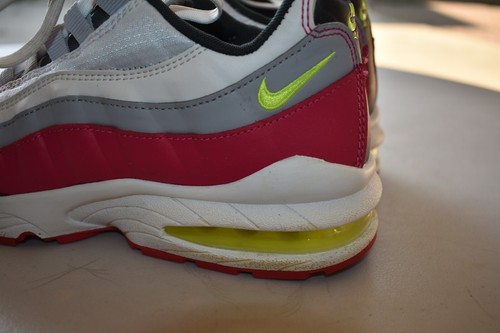 Nike Youth Red Gray White Air Max 95 SZ 6 - photo 5
