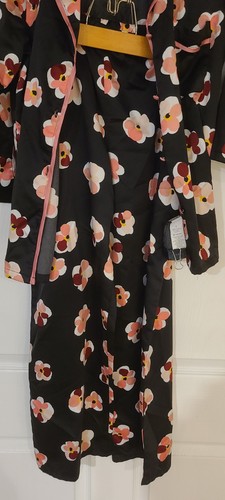 Kate Spade New York 2-Piece Silky Satin Floral Pajama Set SZ S - photo 4