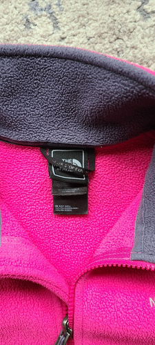 The North Face Woman Pink Gray Fleece Zip Up Sweater SZ S - photo 3