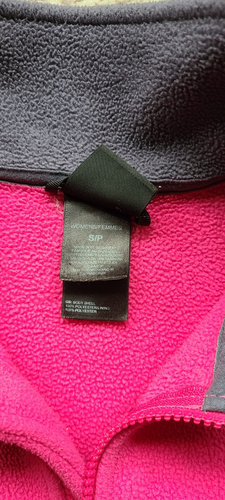 The North Face Woman Pink Gray Fleece Zip Up Sweater SZ S - photo 4