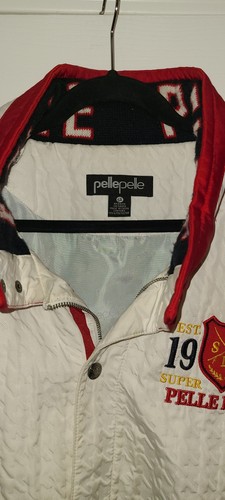 Pelle Pelle Men Black White Zip Up jacket SZ 6XL - photo 3