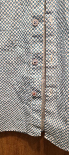 Stone Rose Men Blue Circle Pattern Short Sleeve Shirt SZ XL - photo 5
