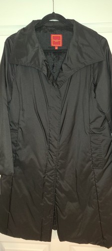 Cole Haan Woman Black Long Thermore Coat SZ L - photo 2