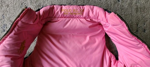 Ralph Lauren Polo Girls Reversible Pink Green Down Vest SZ 6 - photo 4