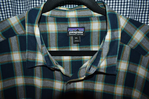 Lot 2 Lacoste Patagonia Men Navy Blue Short Sleeve Shirt SZ XXL - photo 3