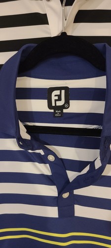 LOT 2 FootJoy Men Blue White Short Sleeve Golf Polo SZ XL - photo 3