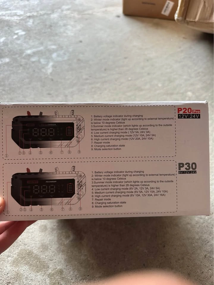 SMART P30 6V 12V 24V Battery Charger - photo 5