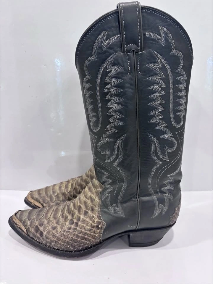 Justin Style 6034 Python Snakeskin Cowboy Boots Men’s US 9D - photo 4