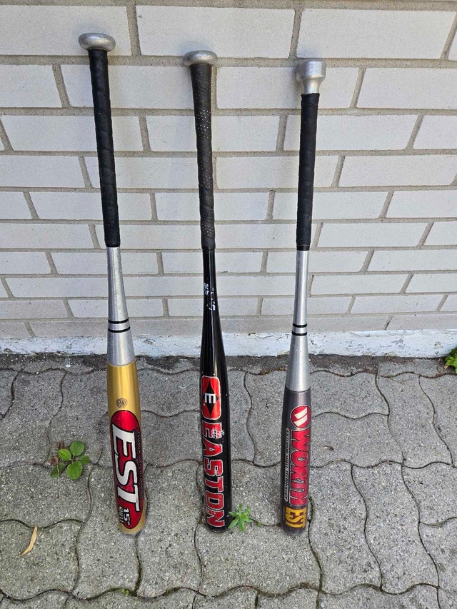 Easton and Worth Softball Bats