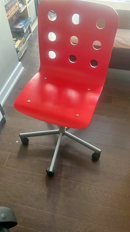 Red office chair