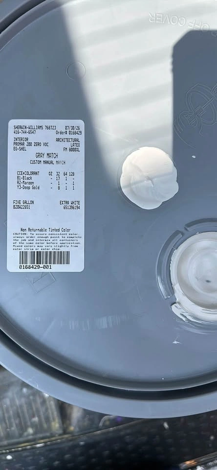 Paint New Full Pail Latex Eggshell - Light Grey - photo 2