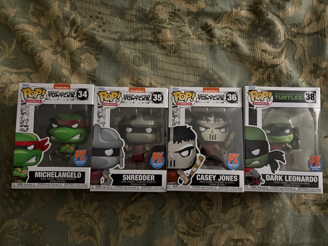 Funko ninja turtles comic book line