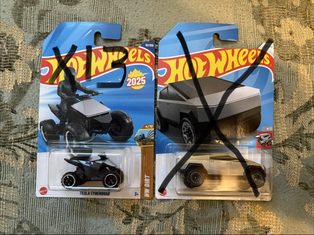 Hot Wheels Cyber Truck and Cyber Quad