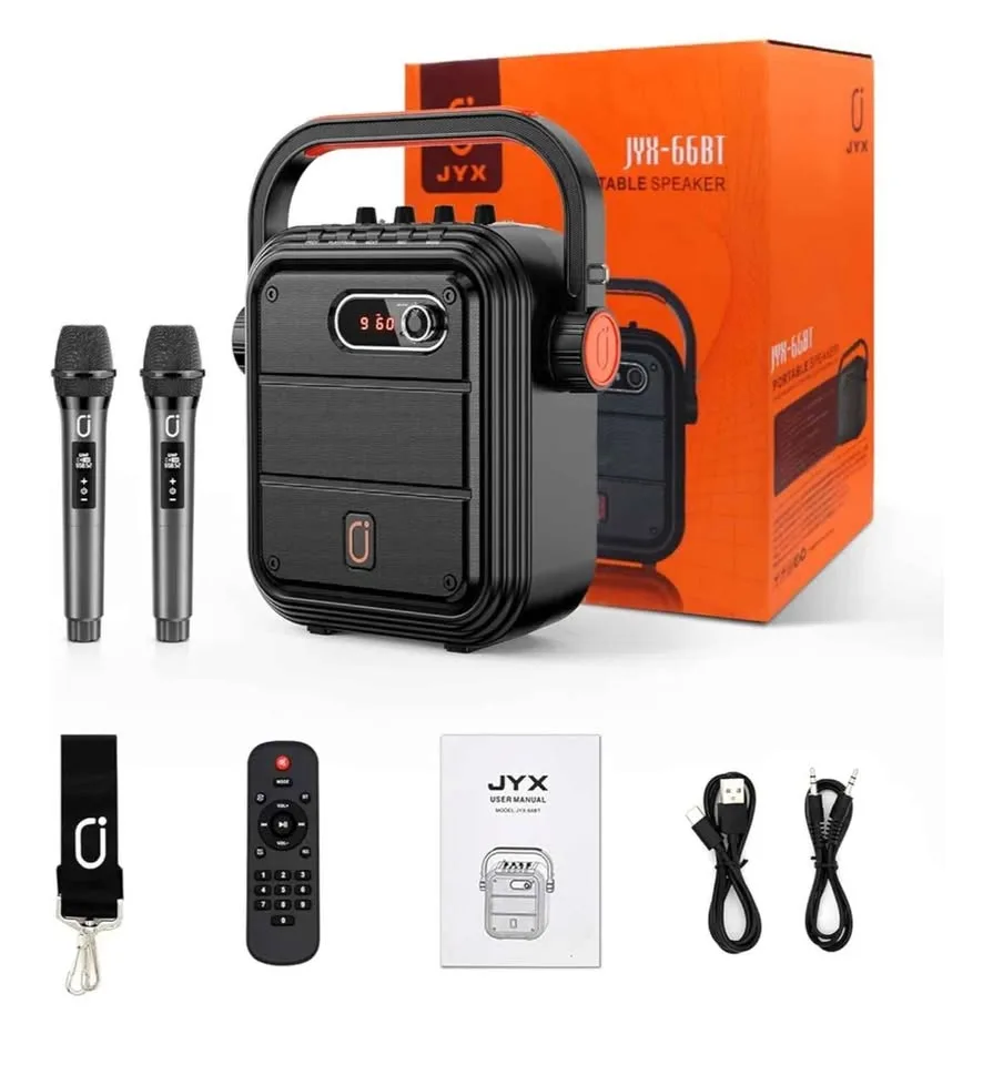 JYX Karaoke Machine with 2 Wireless Microphones image indicator(5)