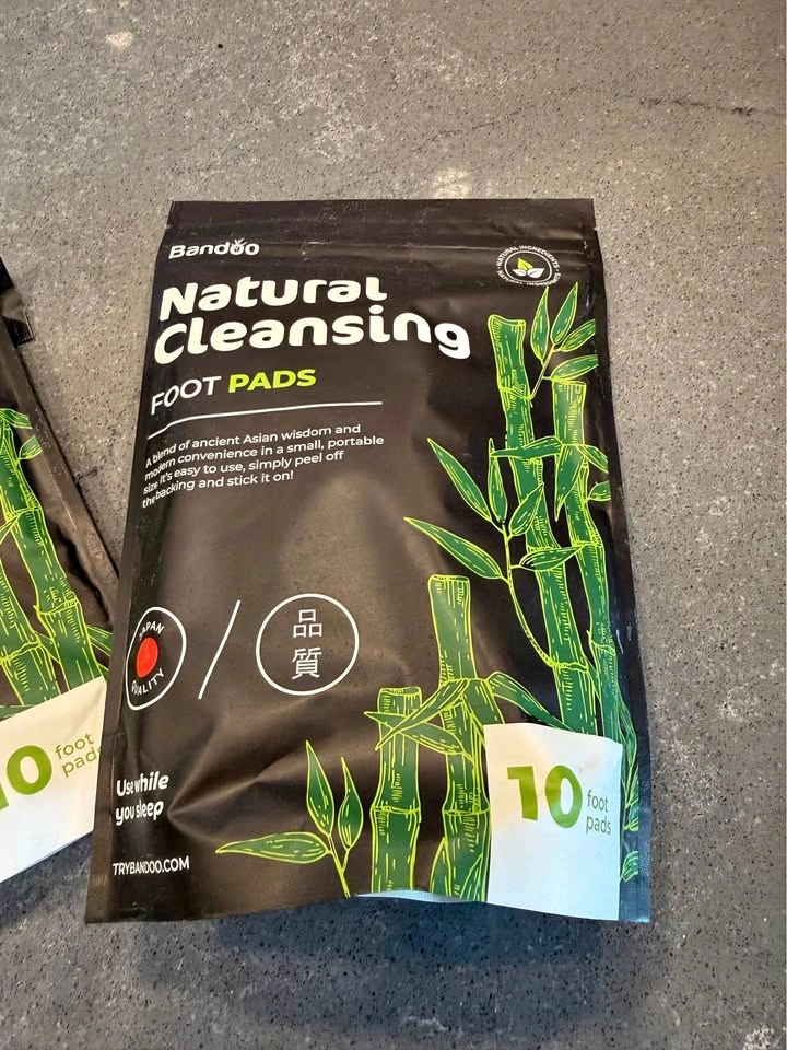 NEW Banddo Natural Cleansing Foot Pads – 10 Pads – Sealed