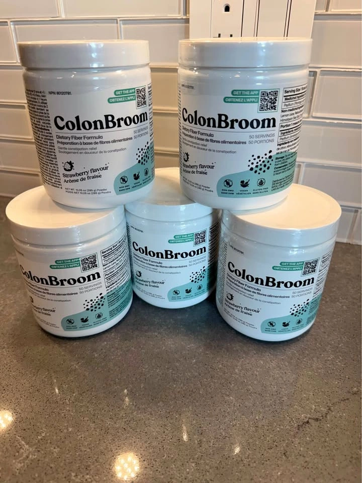 5 NEW & Sealed ColonBroom Strawberry (50 Servings Each) – Exp. A