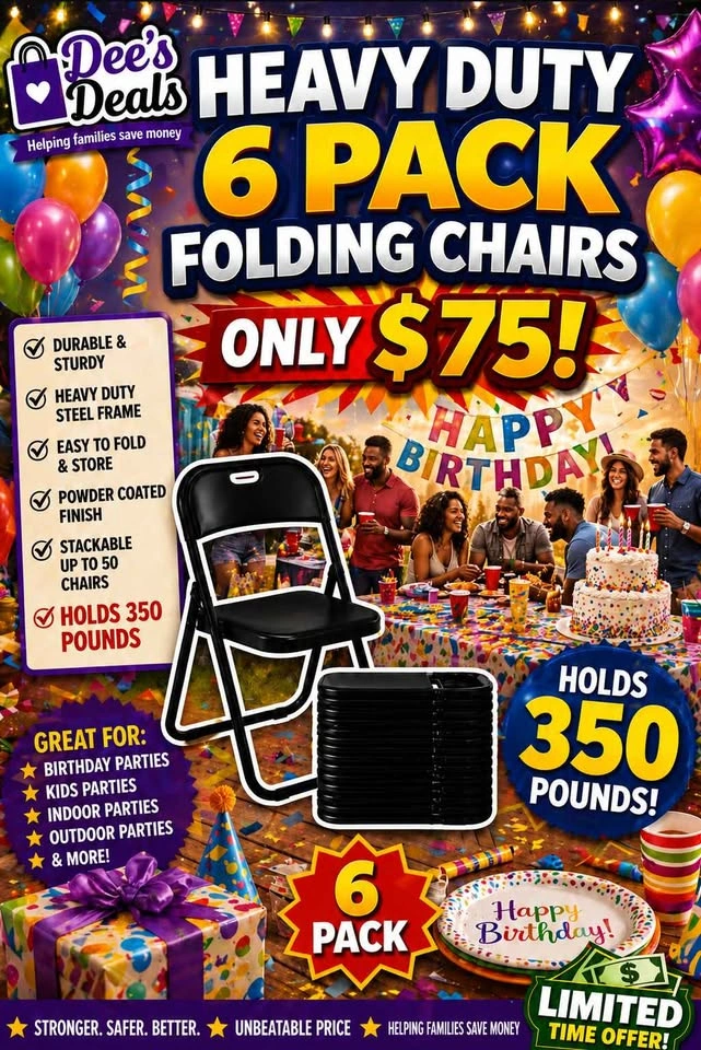 6 Pack Folding Chairs BRAND new in box ONLY $75 - photo 2