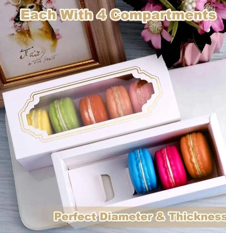 AKOLAFE 50 Pack Macaron Boxes image indicator(2)