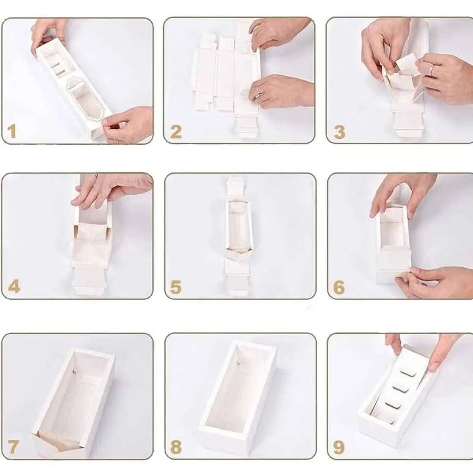 AKOLAFE 50 Pack Macaron Boxes image indicator(4)