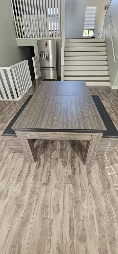 3-in-1 Ping Pong, Pool & Dining Table Set with 2 Benches - photo 4