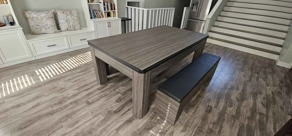 3-in-1 Ping Pong, Pool & Dining Table Set with 2 Benches - photo 5
