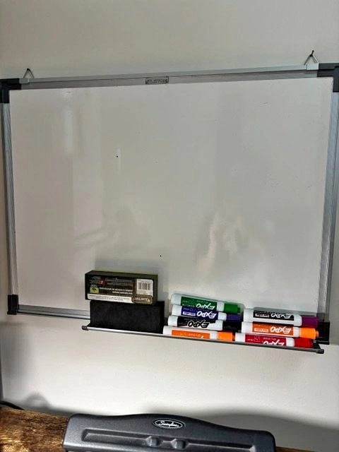 Home Office / Student Desk Starter Kit – Whiteboard, Lamp & Supp