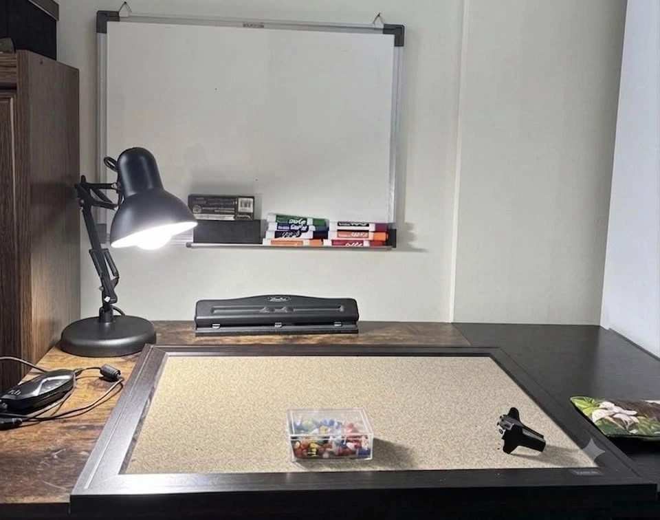 Home Office / Student Desk Starter Kit – Whiteboard, Lamp & Supp - photo 5