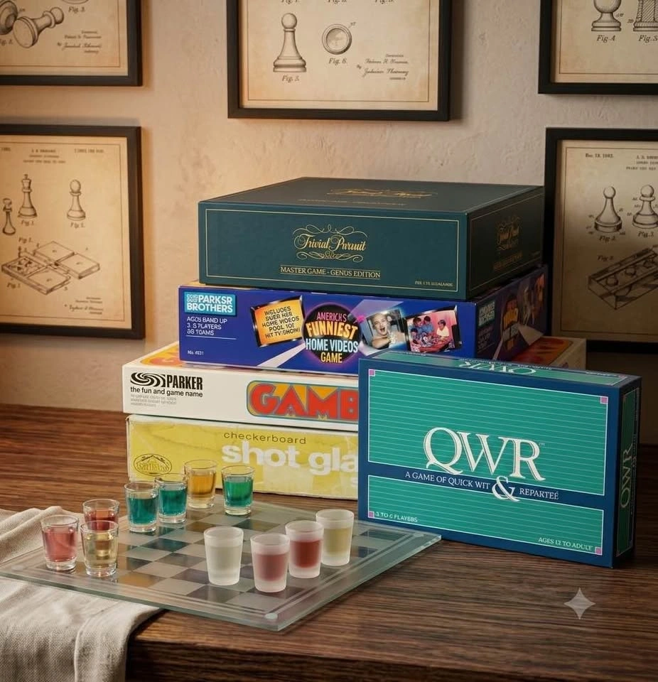 Retro & Novelty Board Game Mega-Bundle (5 Games)