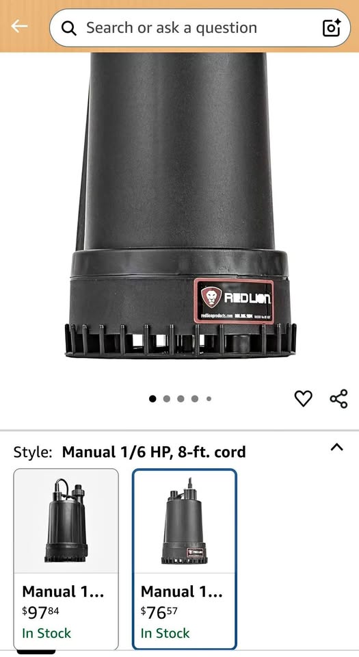Red Lion Submersible Utility Pump
