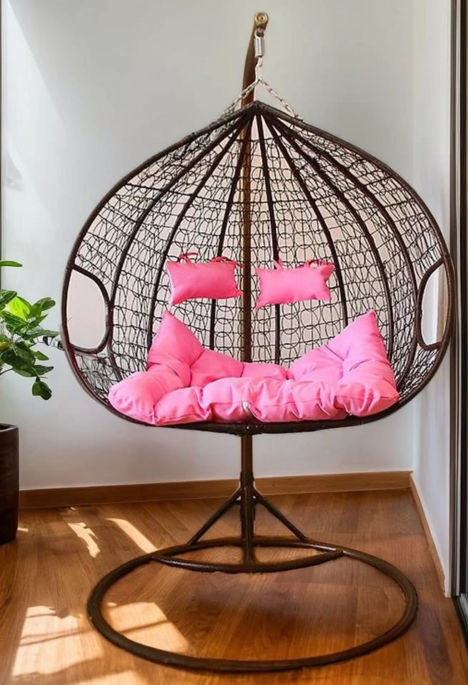 SEC002 A2336 Two-Person Hanging Egg Chair with Cushions - photo 2