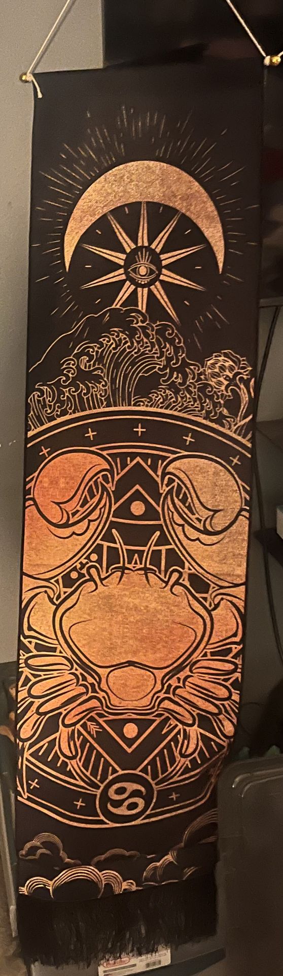 Zodiac sign cancer tapestry