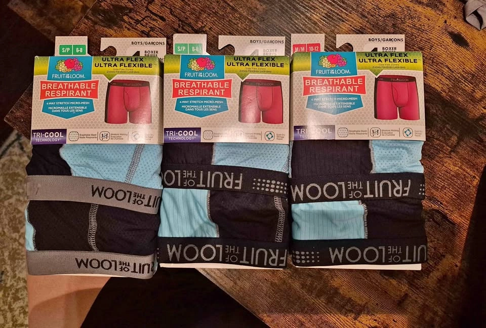 Brand New Boys Boxers 4 Pack (Sz 6-8 & 10-12)