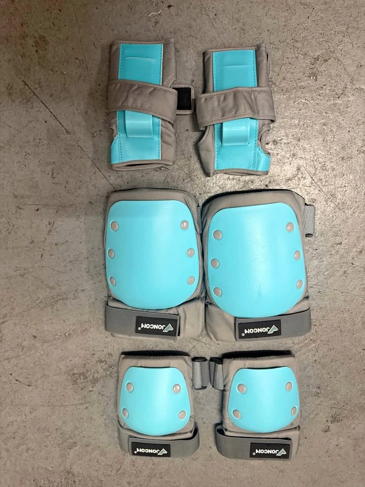 JONGCOM 6 piece protective gear set for skating or biking, LARGE