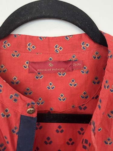 Size 13Y/14Y Cotton tunic, House of Pataudi, printed kurta - photo 3