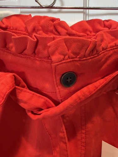Lauren Conrad High Rise Paperbag Waist Shorts Size 2 Red - photo 4