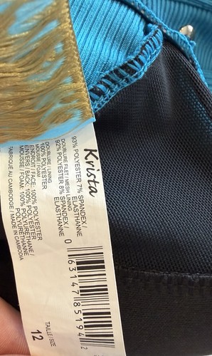 Womens Large Teal Swimsuit -Slimming Size 12 -One Piece - photo 5