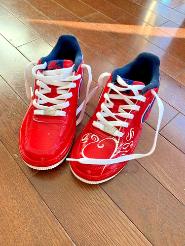 Nike Air Force 1 Low Reverse Stitch University Red - Size 6.5 - photo 2