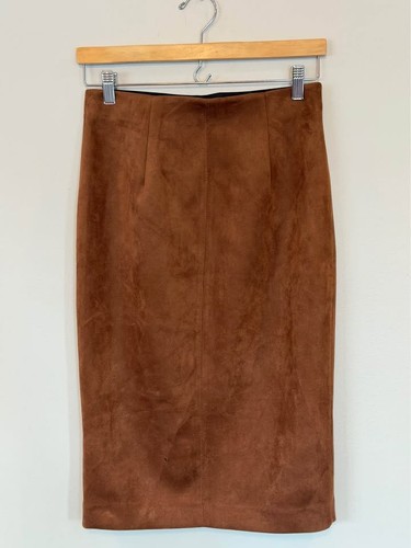 Women’s Size XS Brown Suede pencil skirt, Tahari Brand - photo 2