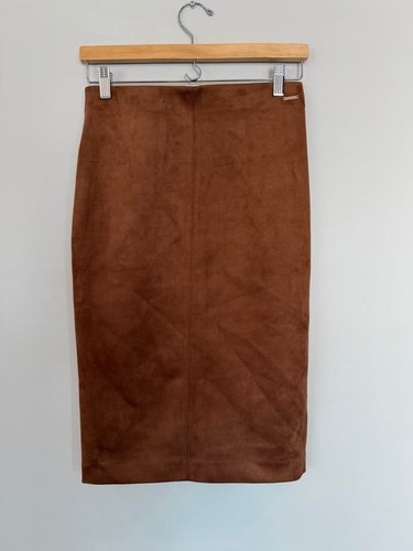 Women’s Size XS Brown Suede pencil skirt, Tahari Brand - photo 3