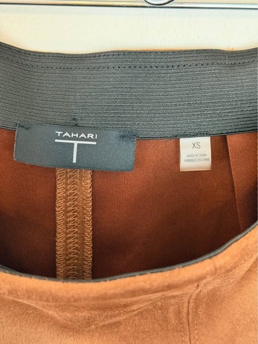 Women’s Size XS Brown Suede pencil skirt, Tahari Brand - photo 4